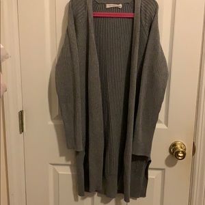 Gray cardigan